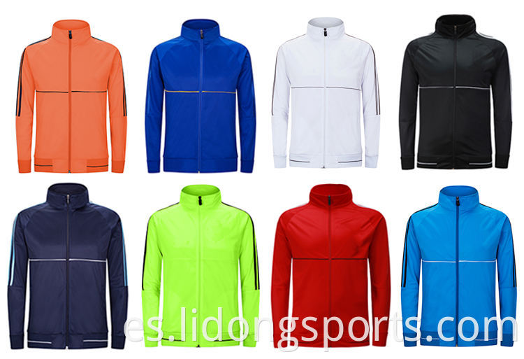 Lidong Soccer Sports Plain Men personalizados Mujeres traje de pista Slim Fit Wholesale Soccer Chaqueta Track Running Outdoor Riding Sports